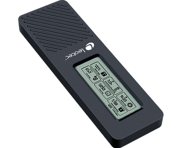 CAJA EXTERNA SSD M.2 NVMe CON PANTALLA LCD NEGRO LEOTEC