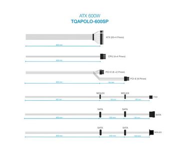 FUENTE ALIM. ATX 600W TOOQ